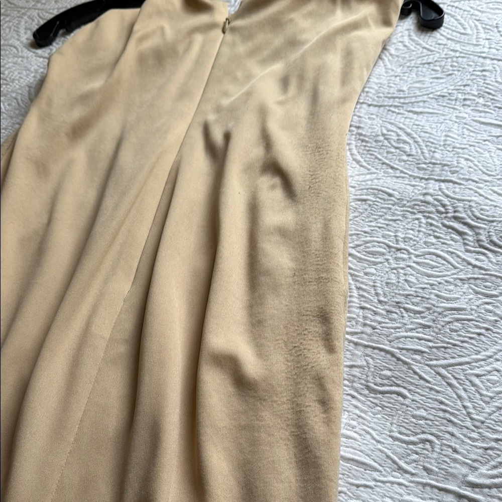 Christian Siriano Black and Silver with Nude Sheath Dress Long Sleeve - Picture 10 of 16